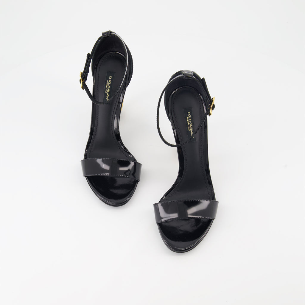 Scarpe aperte Sandales à talon DG Baroque Dolce & Gabbana Nero Femme