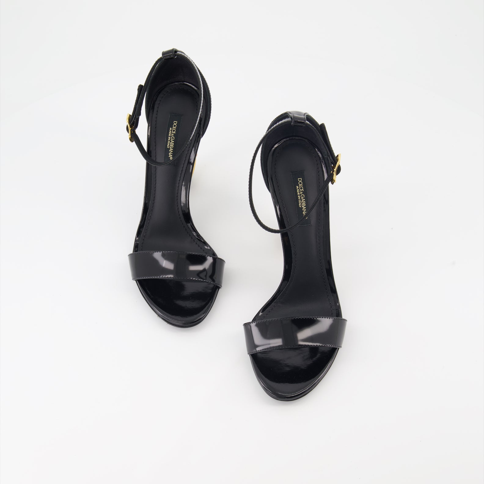 Sapatos abertos Sandales à talon DG Baroque Dolce & Gabbana Preto Femme