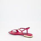 Sapatos abertos Sandales DG en cuir Dolce & Gabbana Rosa Femme