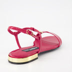 Sapatos abertos Sandales DG en cuir Dolce & Gabbana Rosa Femme
