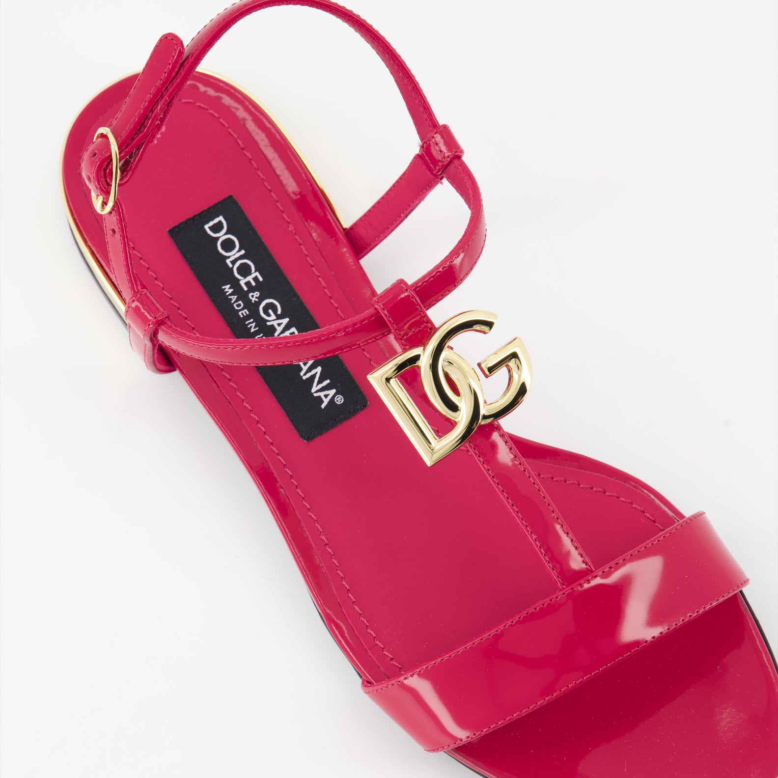 Zapatos abiertos Sandales DG en cuir Dolce & Gabbana Rosa Femme