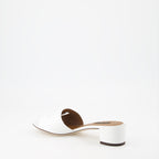 Offene schuhe Mules DG en cuir lisse Dolce & Gabbana Weiß Femme