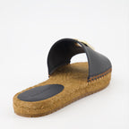 Open shoes DG slides Dolce & Gabbana Black Women