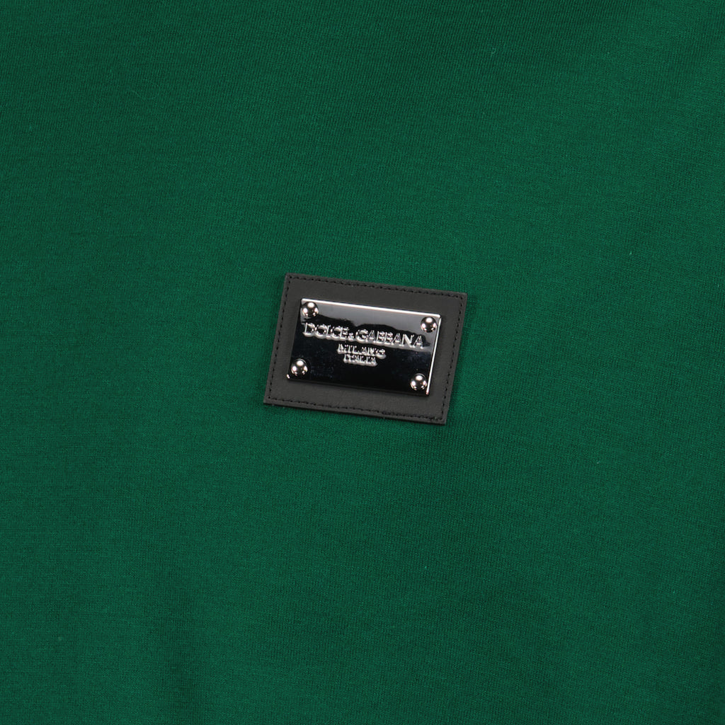 T-shirts Plaque logo T-shirt Dolce & Gabbana Green Man