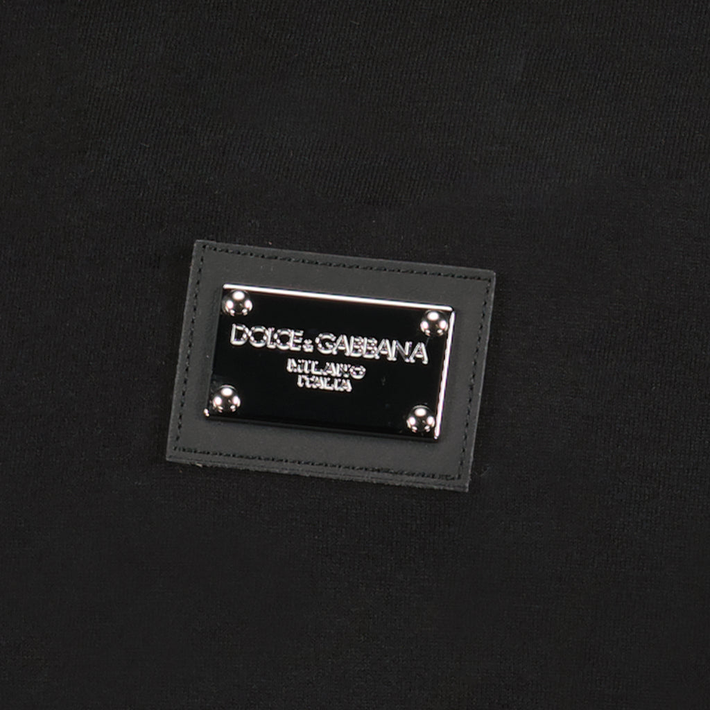 T-shirts Plaque logo T-shirt Dolce & Gabbana Black Man