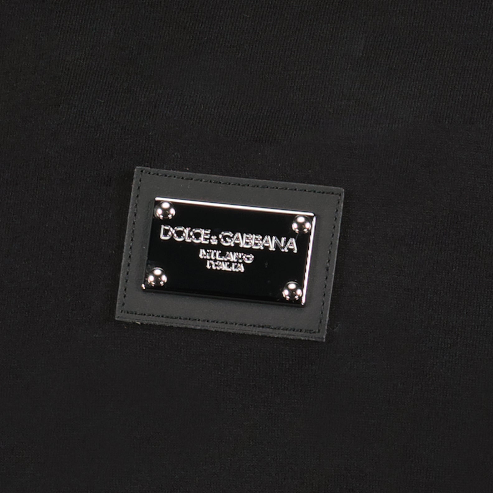 T-shirts Plaque logo T-shirt Dolce & Gabbana Black Man