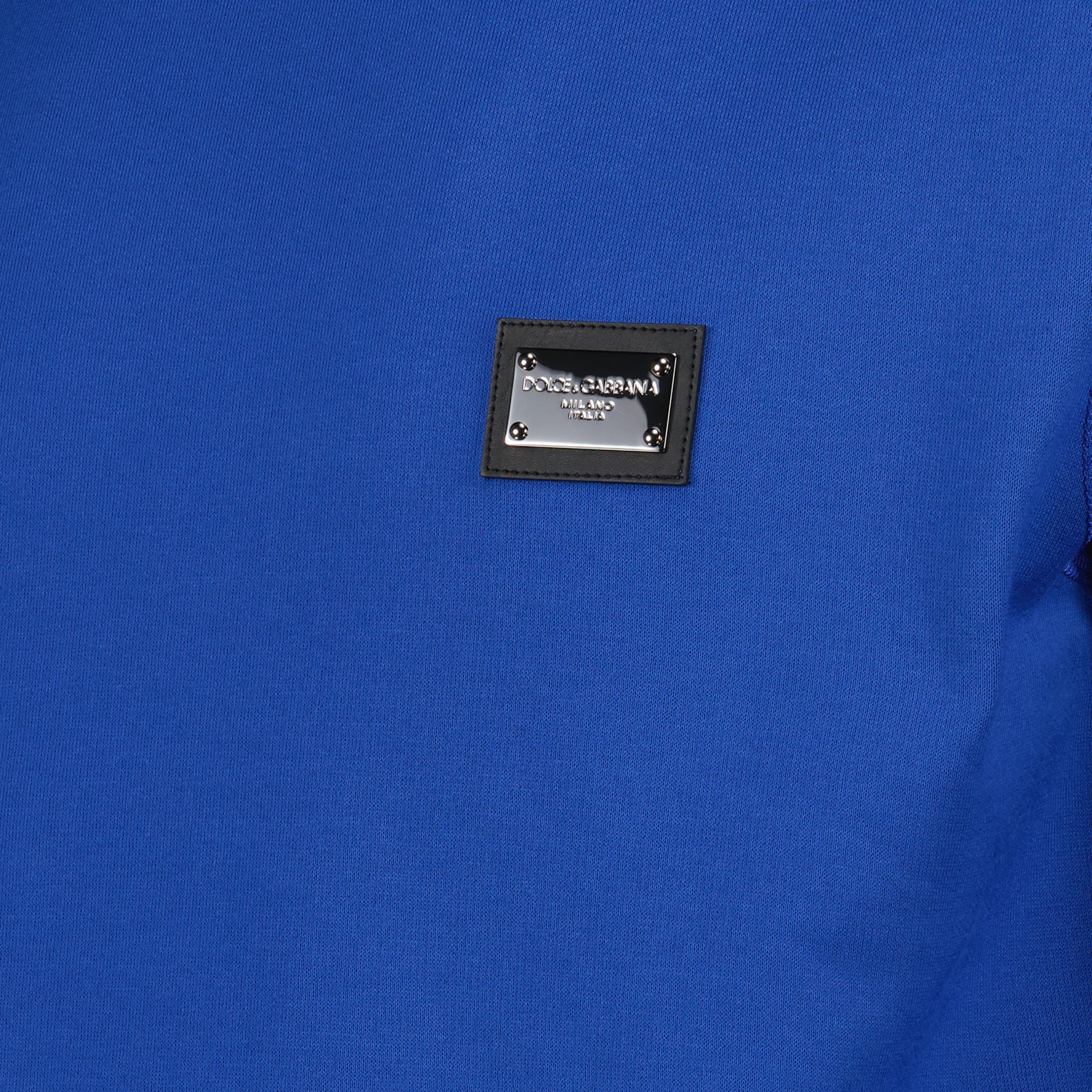 Sweatshirts Sweatshirt à logo plaque Dolce & Gabbana Bleu Homme