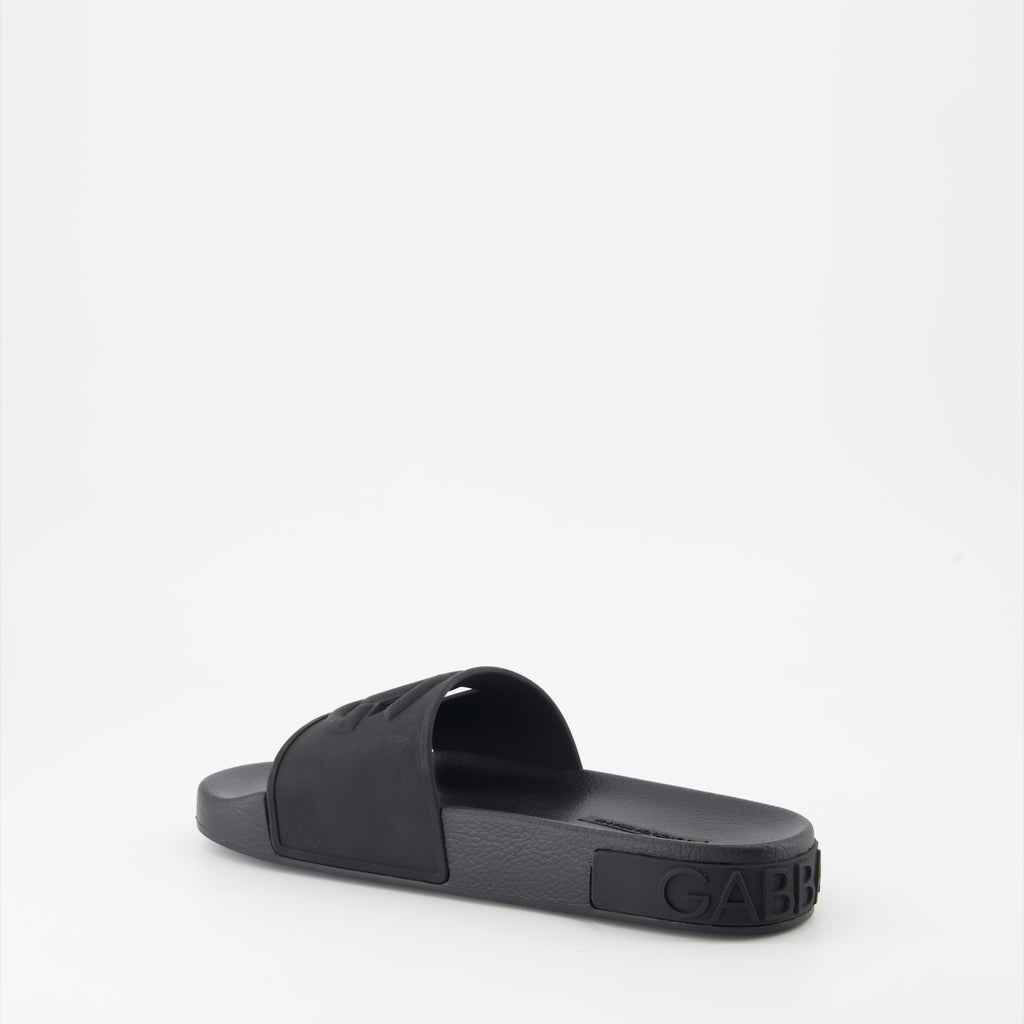 Scarpe aperte Claquettes DG Dolce & Gabbana Nero Femme