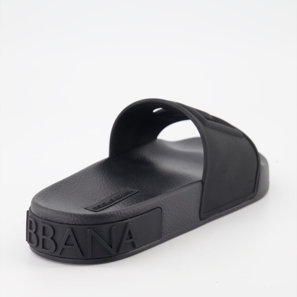 Scarpe aperte Claquettes DG Dolce & Gabbana Nero Femme