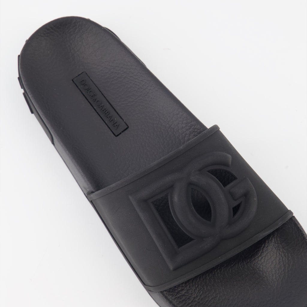 Scarpe aperte Claquettes DG Dolce & Gabbana Nero Femme