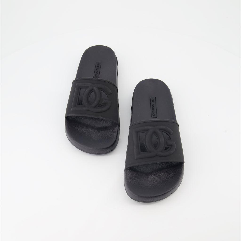 Scarpe aperte Claquettes DG Dolce & Gabbana Nero Femme