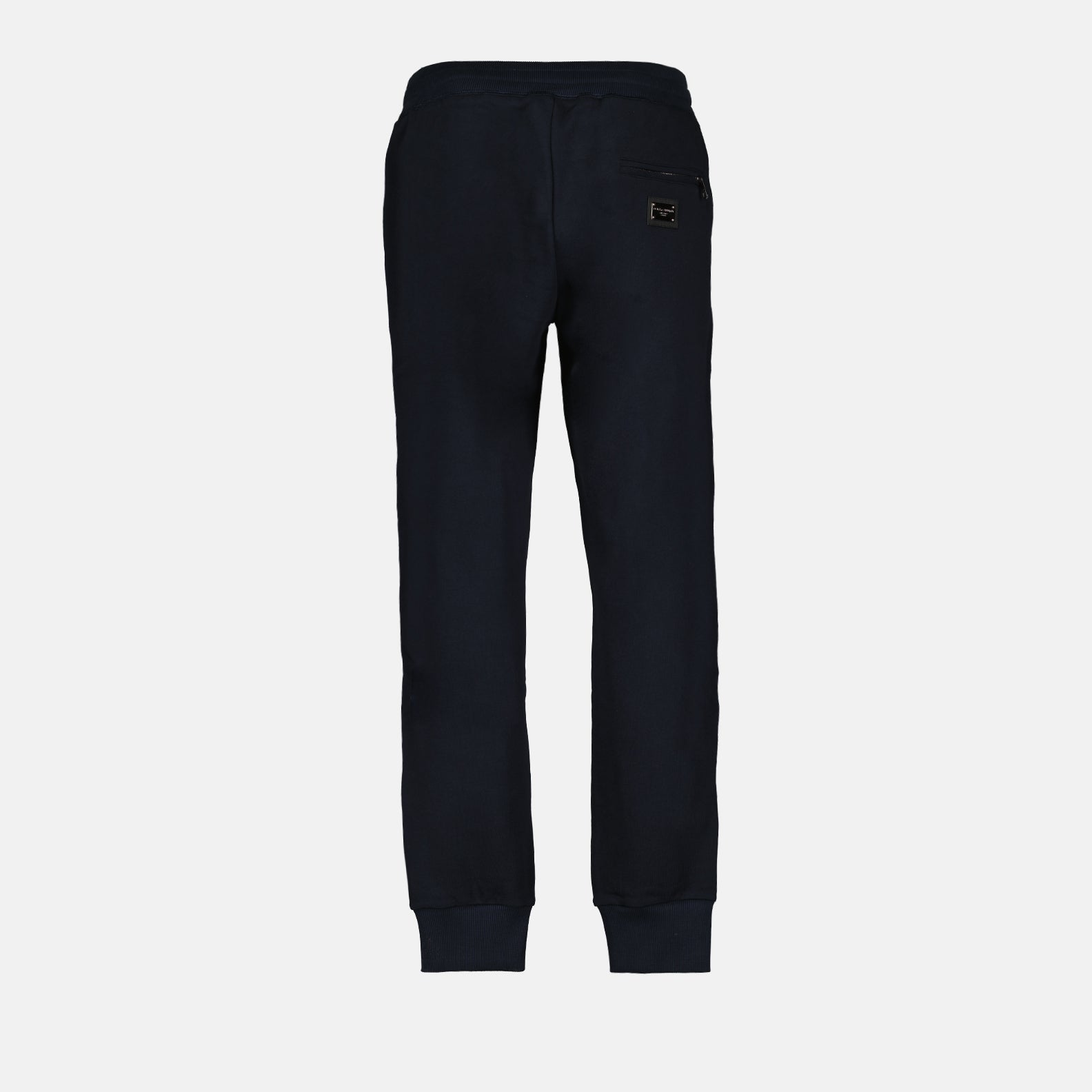 Pantalons Pantalon jogging à logo plaque Dolce & Gabbana Bleu Homme