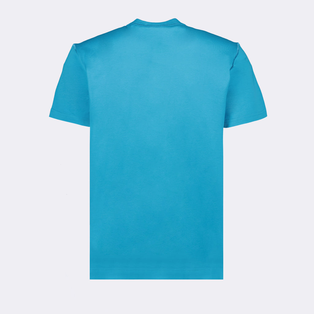 T-shirts T-shirt à logo plaque Dolce & Gabbana Bleu Homme