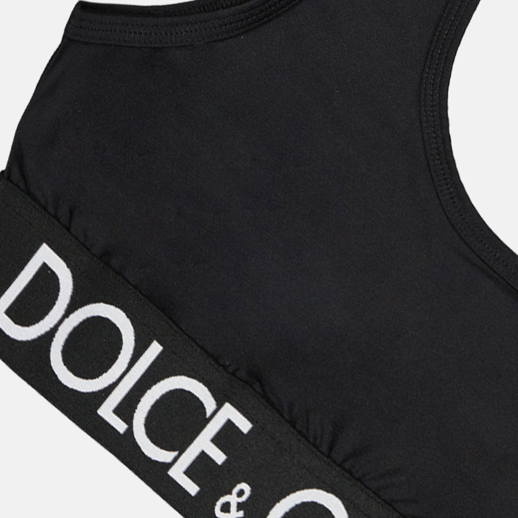 Tops Logo bralette Dolce & Gabbana Black Women