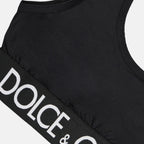 Tops Logo bralette Dolce & Gabbana Black Women