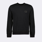 Sweatshirts Sweatshirt à logo plaque Dolce & Gabbana Noir Homme