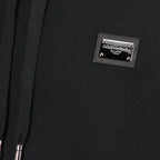 Sweatshirts Sweat à capuche à logo plaque Dolce & Gabbana Noir Homme