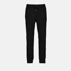 Pantalons Pantalon jogging à logo plaque Dolce & Gabbana Noir Homme