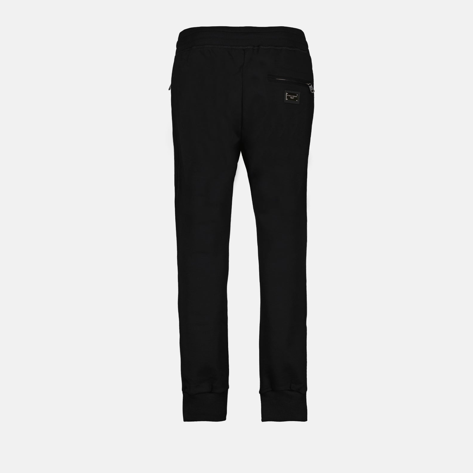 Pantalons Pantalon jogging à logo plaque Dolce & Gabbana Noir Homme