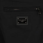 Pantalons Pantalon jogging à logo plaque Dolce & Gabbana Noir Homme