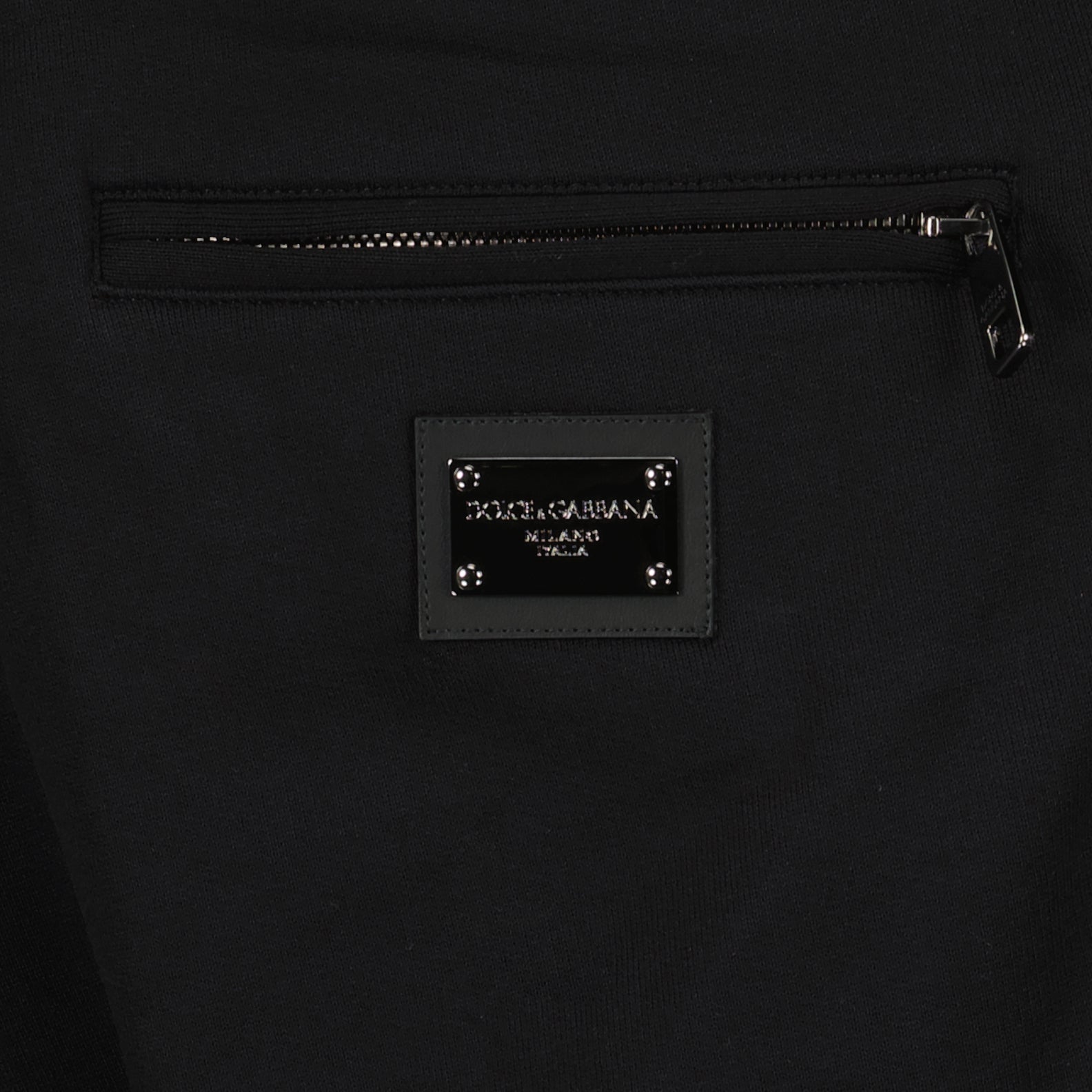 Pantalons Pantalon jogging à logo plaque Dolce & Gabbana Noir Homme