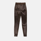 Hosen Legging en satin Dolce & Gabbana Braun Femme