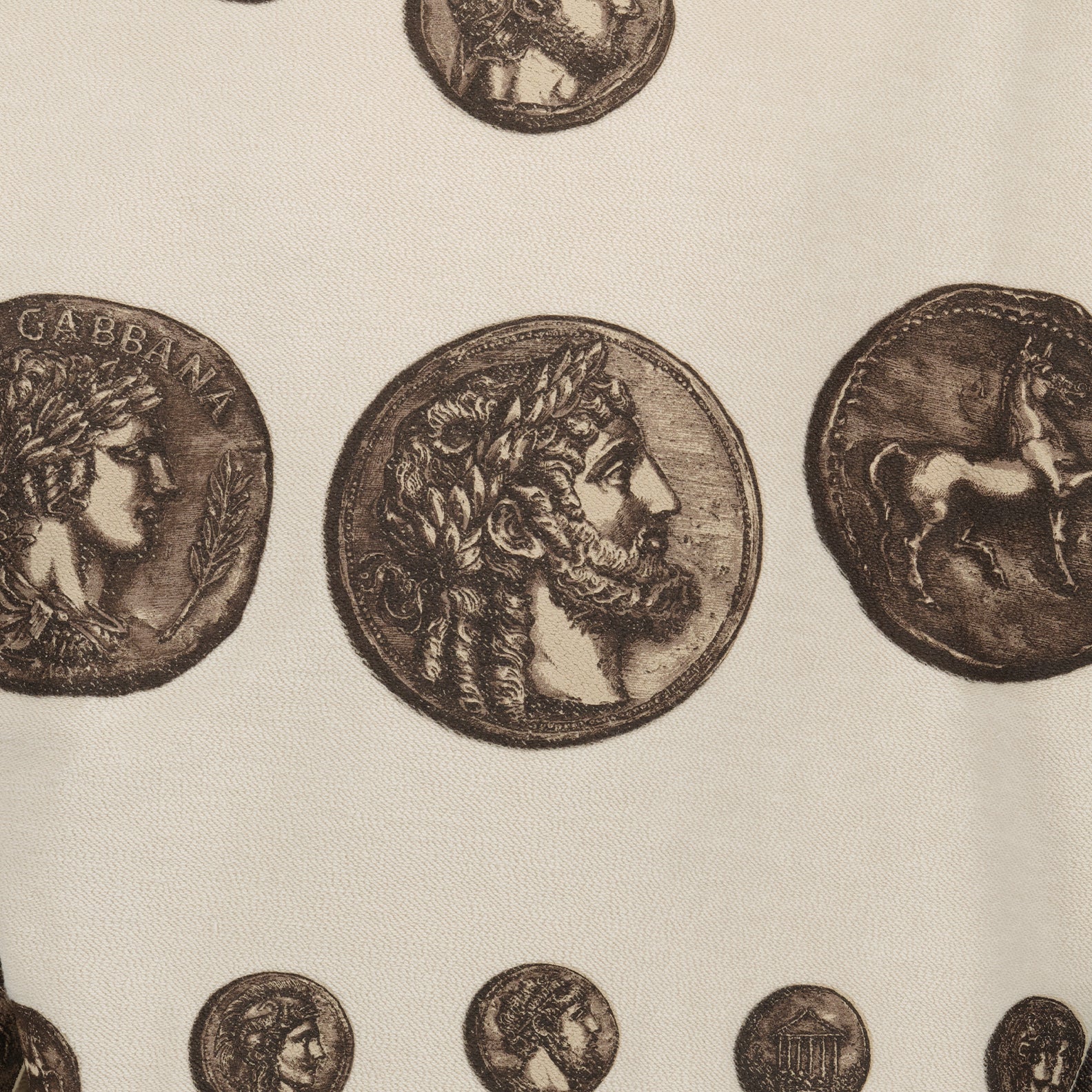 Sweatshirts Sweat à capuche à imprimé Dolce & Gabbana Beige Homme