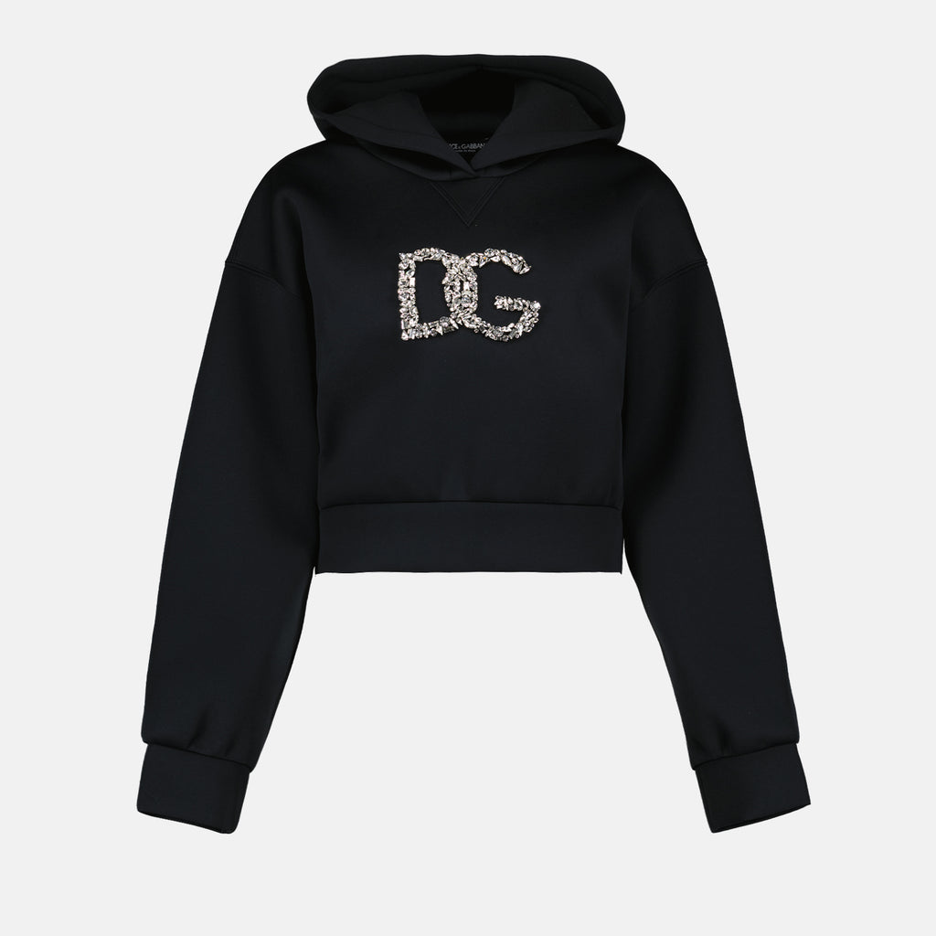 Sweatshirts Sweat à capuche DG Dolce & Gabbana Noir Femme