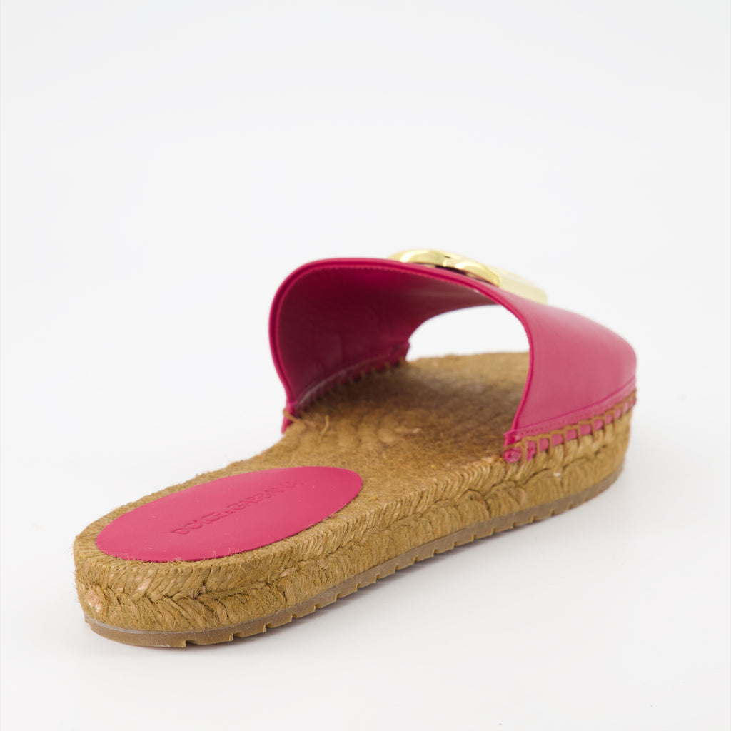 Open shoes DG slides Dolce & Gabbana Pink Women