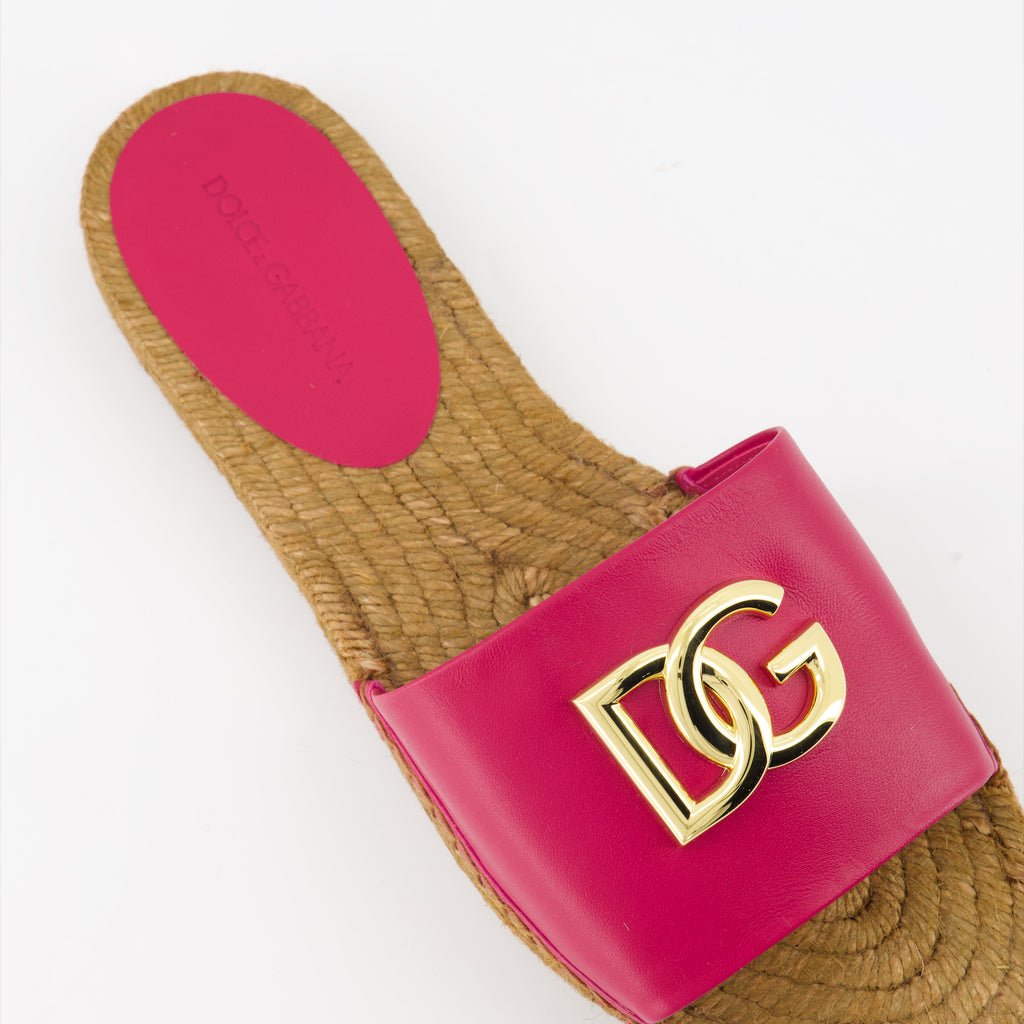 Open shoes DG slides Dolce & Gabbana Pink Women
