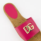 Open shoes DG slides Dolce & Gabbana Pink Women