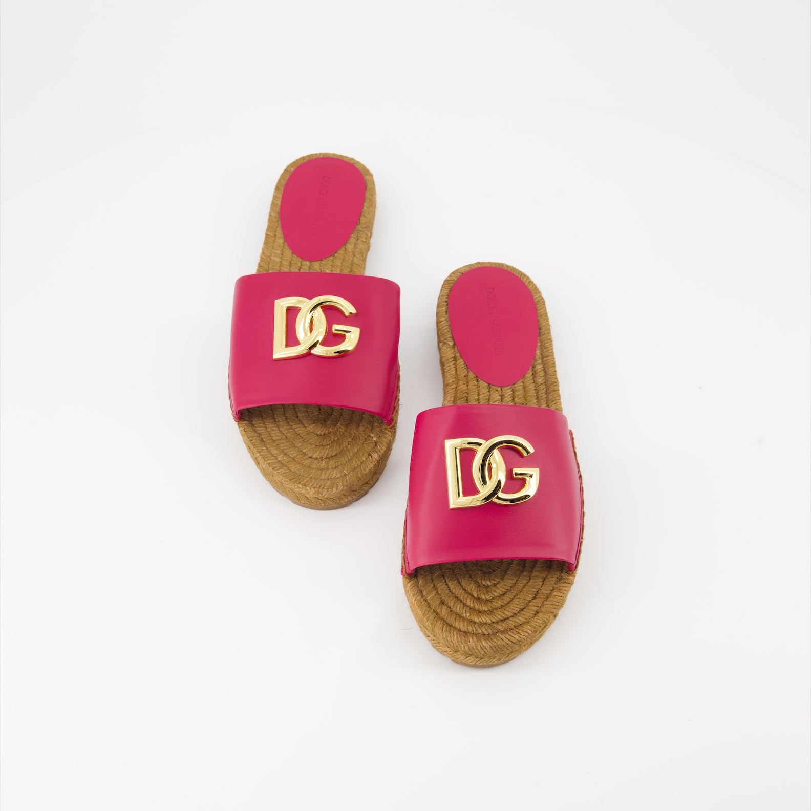 Open shoes DG slides Dolce & Gabbana Pink Women