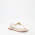 Zapatos abiertos Sandales Devotion en nappa Dolce & Gabbana Beige Femme