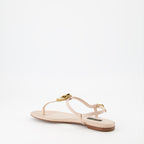 Zapatos abiertos Sandales Devotion en nappa Dolce & Gabbana Beige Femme