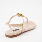 Zapatos abiertos Sandales Devotion en nappa Dolce & Gabbana Beige Femme