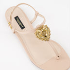 Zapatos abiertos Sandales Devotion en nappa Dolce & Gabbana Beige Femme