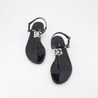 Zapatos abiertos Sandales DG en cuir Dolce & Gabbana Negro Femme