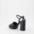 Zapatos abiertos Sandales DG à plateforme Dolce & Gabbana Negro Femme