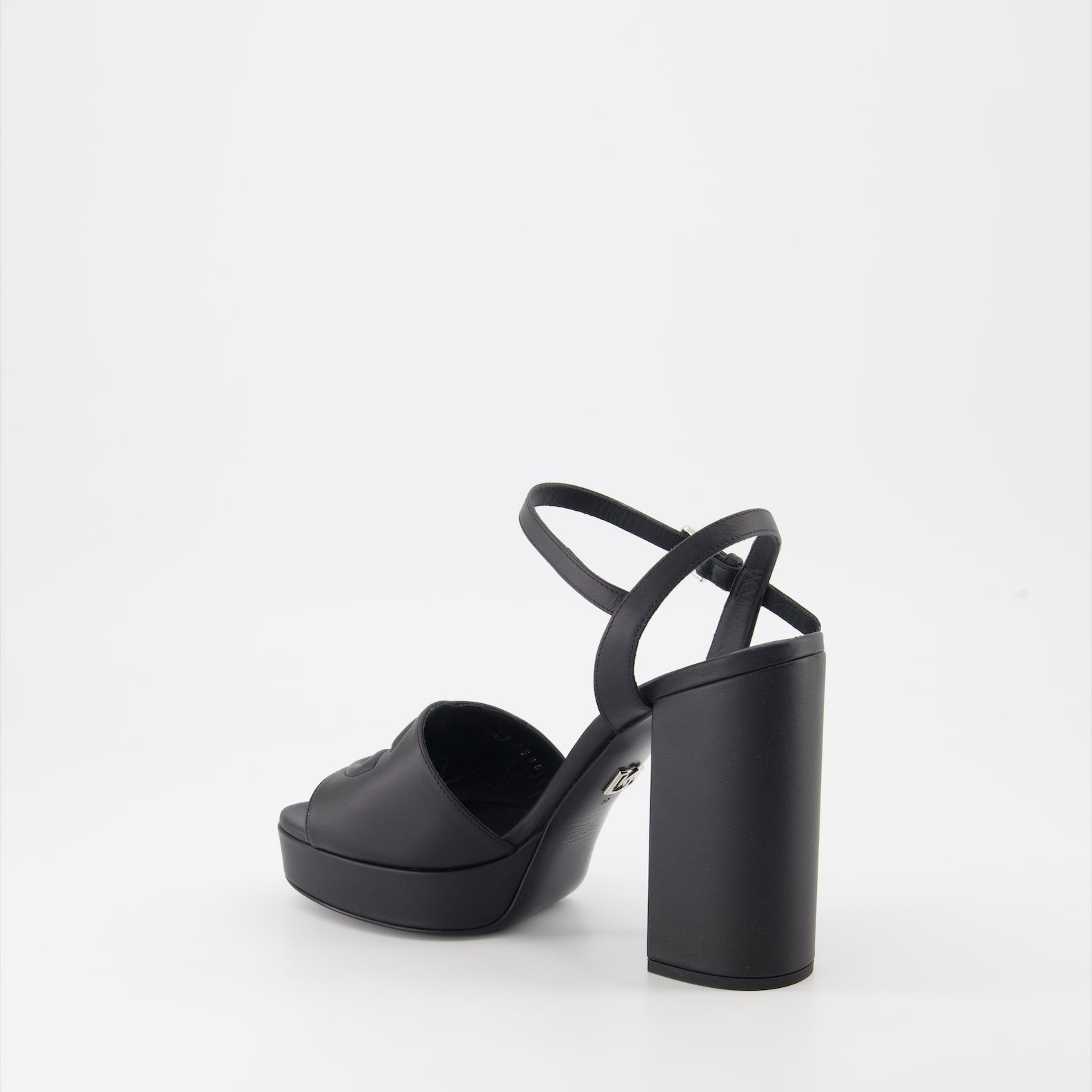 Zapatos abiertos Sandales DG à plateforme Dolce & Gabbana Negro Femme