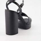 Zapatos abiertos Sandales DG à plateforme Dolce & Gabbana Negro Femme