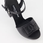 Zapatos abiertos Sandales DG à plateforme Dolce & Gabbana Negro Femme