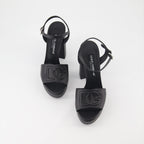Zapatos abiertos Sandales DG à plateforme Dolce & Gabbana Negro Femme