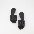 Offene schuhe Mules DG en cuir lisse Dolce & Gabbana Schwarz Femme