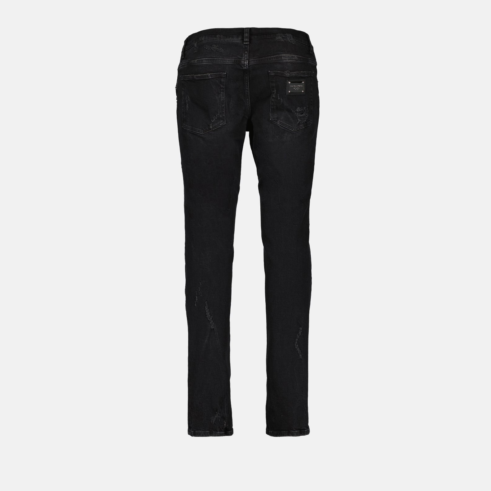 Pants Distressed jeans Dolce & Gabbana Black Man