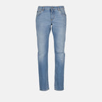 Hosen Jean à effet usé Dolce & Gabbana Blau Homme