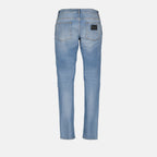 Hosen Jean à effet usé Dolce & Gabbana Blau Homme