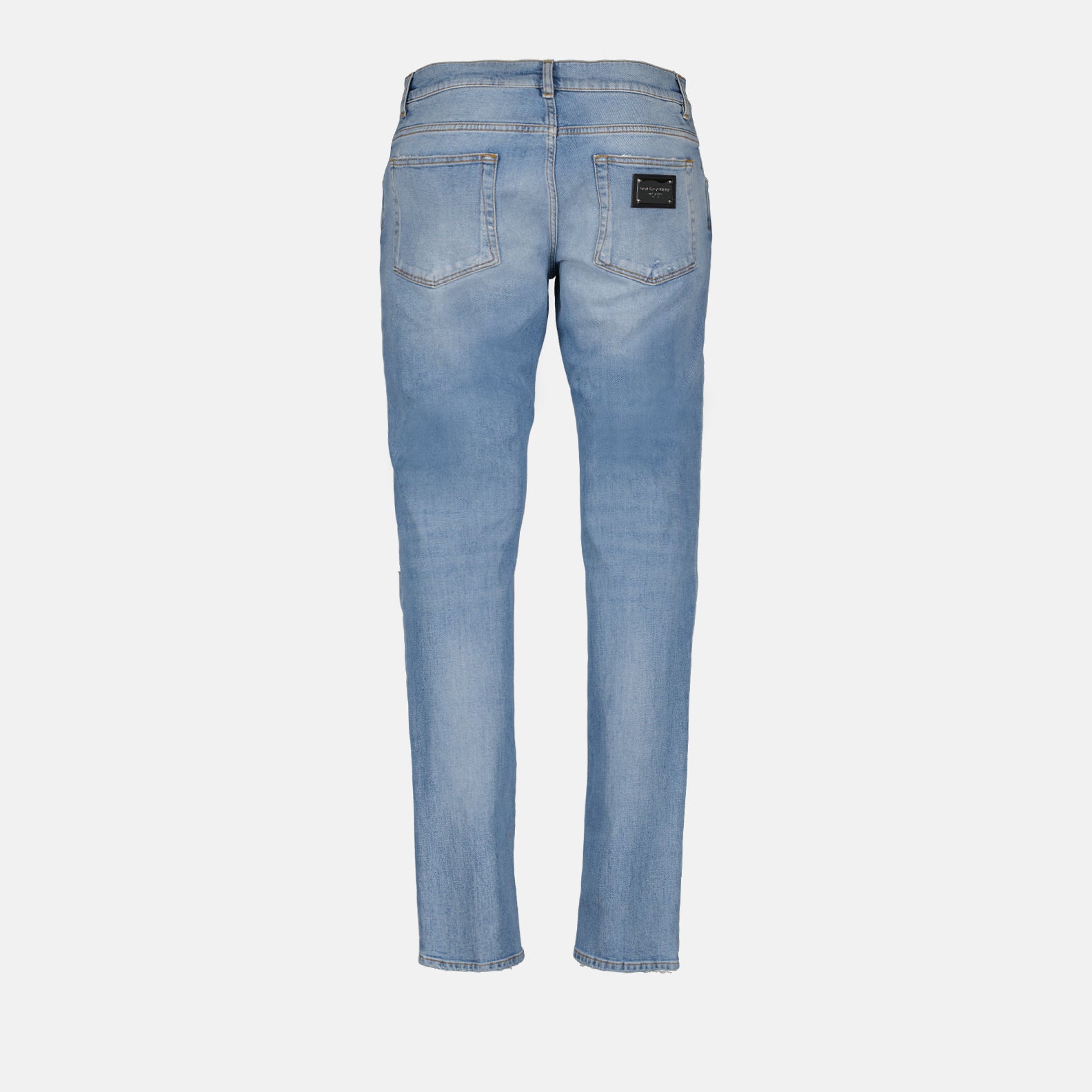 Hosen Jean à effet usé Dolce & Gabbana Blau Homme