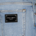Hosen Jean à effet usé Dolce & Gabbana Blau Homme