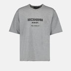 T-shirts T-shirt à logo Dolce & Gabbana Gris Homme
