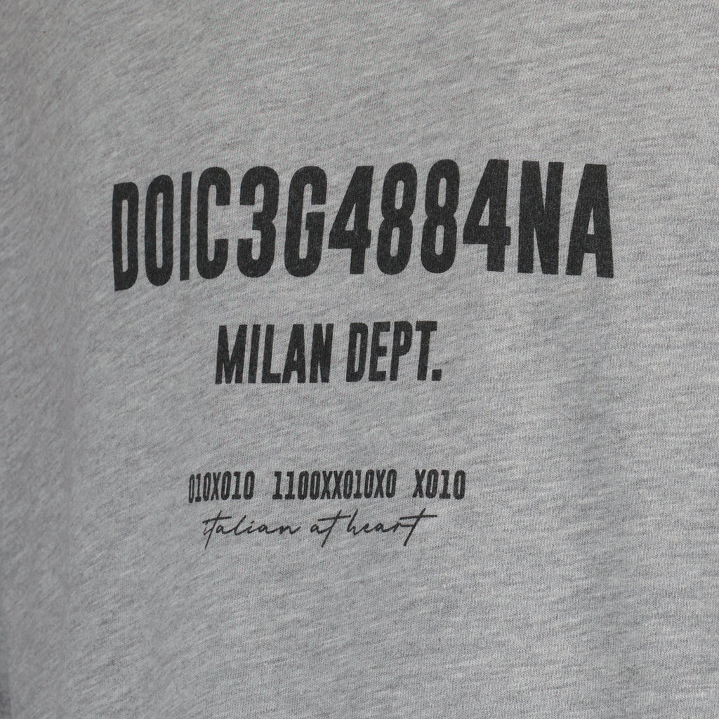 T-shirts T-shirt à logo Dolce & Gabbana Gris Homme